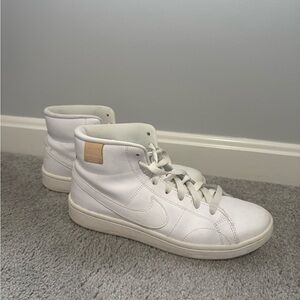 White Nike Blazers High-Top Sneakers